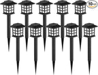10-Pack Solar Landscape Lights for Driveway
