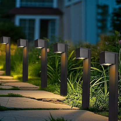 Dynaming Solar Pathway Lights Outdoor, 6 Pack Solar Garden Lights, Landscape Path Lighting, Waterproof & Auto On/Off for Patio Yard Lawn Walkway Driveway Decor