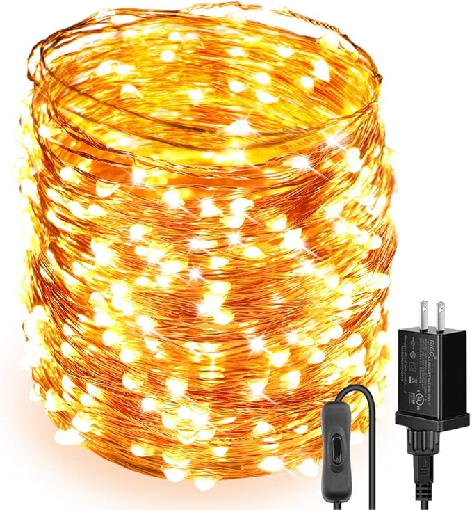164ft LED Patio String Lights, Waterproof Outdoor