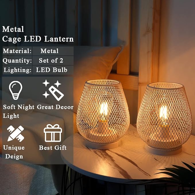 Courtyard Solar Lantern Set, Decorative Porch Lighting