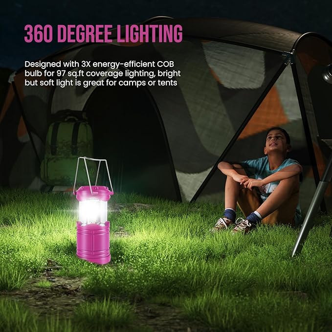 Solar Hanging Lanterns 4-Pack, Yard Hanging LED Decor
