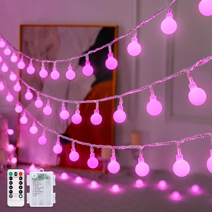33ft White Outdoor Edison String Lights, Weatherproof