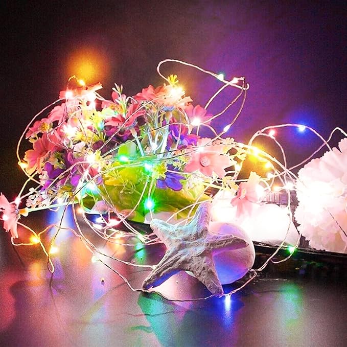 4-Pack Christmas String Lights, 20ft 60 LED Waterproof Twinkle Lights