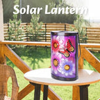 Butterfly Solar Lantern Set, Elegant Porch Lighting
