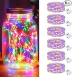 6-Pack Christmas String Lights, Waterproof Twinkle Lights