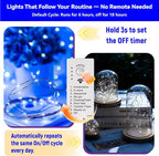 Christmas Yard String Lights, 16ft 50 LED Waterproof