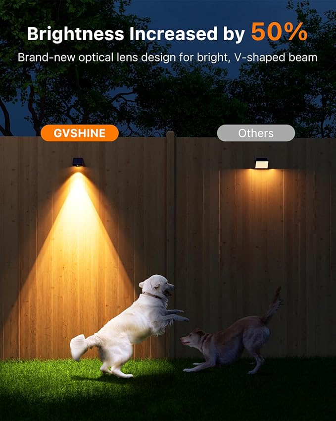 16-Pack Solar Deck Step Lights, Waterproof LED