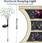 Solar Yard Path Lights 2-Pack, Waterproof