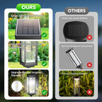 8-Pack Cool White Solar Path Lights, Outdoor Driveway LED