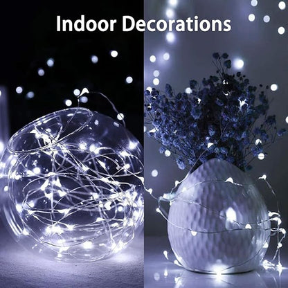 8-Pack 480 LED Christmas Twinkle Lights, 160ft Waterproof for Backyard