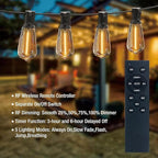 G40 Globe Patio Lights, 120ft LED Bulbs