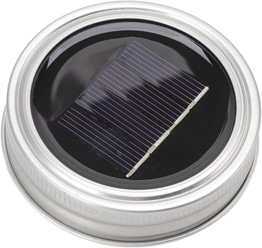 Solar Mason Jar Lid, 20 LED 6.6 Feet Waterproof Fairy Star Firefly Jar Cap String Lights Cap for Mason Jar Patio Garden Wedding Lantern