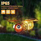 2-Pack Bee Solar Hanging Lantern, Outdoor Pendant