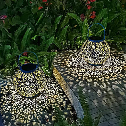 Go2garden Big Solar Outdoor Lanterns Waterproof, Gifts for Dad Mom Garden Yard Decor Lights for Patio,Balcony Party Ornaments, Birthday Mothers Day Gifts for Wife Grandma (1 Pack, Teal Blue)