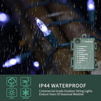 50 LED Christmas Fairy Lights, Remote & Timer Waterproof