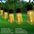 8ft Christmas LED String Lights, Waterproof Timer Lights