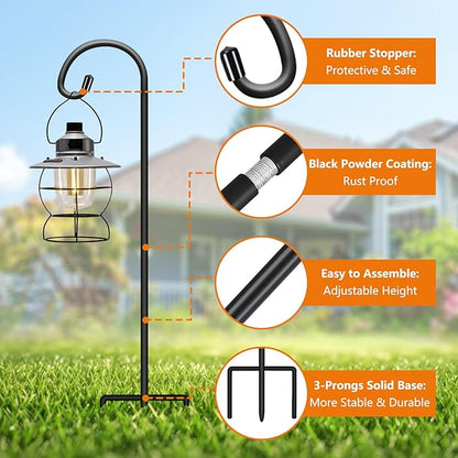 Heavy-Duty Shepherd's Hooks 4-Pack, 48" Garden