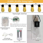 8ft Christmas LED String Lights, Waterproof Timer Lights