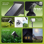4-Pack 28 LED Solar Garden Spotlights, Waterproof