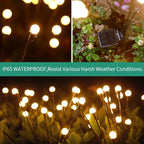 2-Pack Solar Ground Disk Lights, Waterproof LED