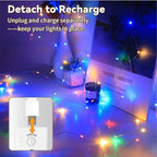 Christmas Porch String Lights, 16ft 50 LED Waterproof