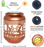 Solar Frog Lanterns, Patio Hanging LED Decor