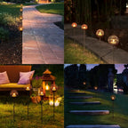 Solar Walkway Path Lights 4-Pack, Waterproof