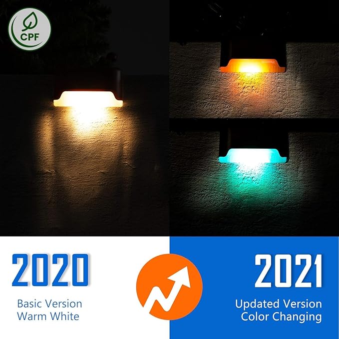 16-Pack Wall Solar Lights, Waterproof LED