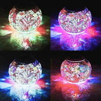 Mosaic Solar Lawn Figurine Light, Waterproof