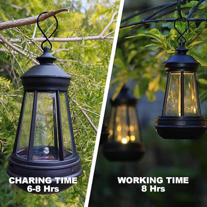 Outdoor Figurine Mini Solar Lantern Replacement LED DIY Small Solar Lantern Outdoor IP44 Waterproof 2PACK
