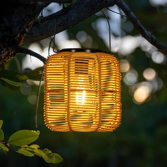 Solar Backyard Lanterns, Backyard Hanging LED Decor