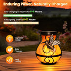 Solar Hummingbird Lanterns, Outdoor Hanging LED Decor