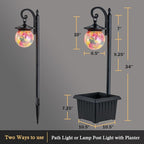 Post Lighting Fixture for Outdoor Posts, Black Waterproof
