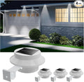 Solar Gutter Lights 4-Pack, Waterproof LED