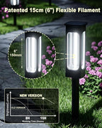 White Solar Pathway Lights 6-Pack, Yard LED