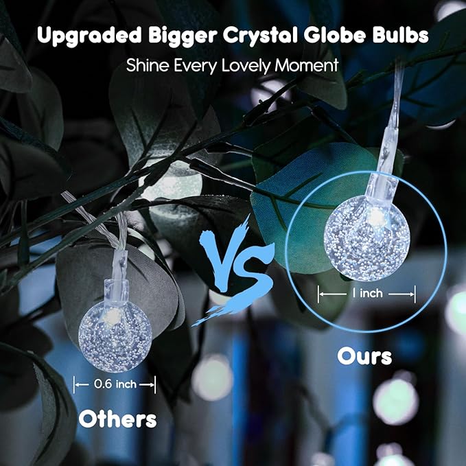 Christmas Fairy Lights, 33ft 100 LED Battery Twinkle Lights