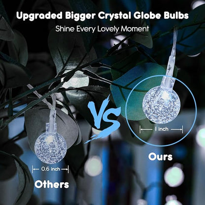 Christmas Fairy Lights, 33ft 100 LED Battery Twinkle Lights