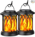 2-Pack Hanging Solar Garden Lanterns, Decorative Waterproof LED