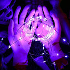 Battery Halloween Lights, 16.4ft Purple Waterproof