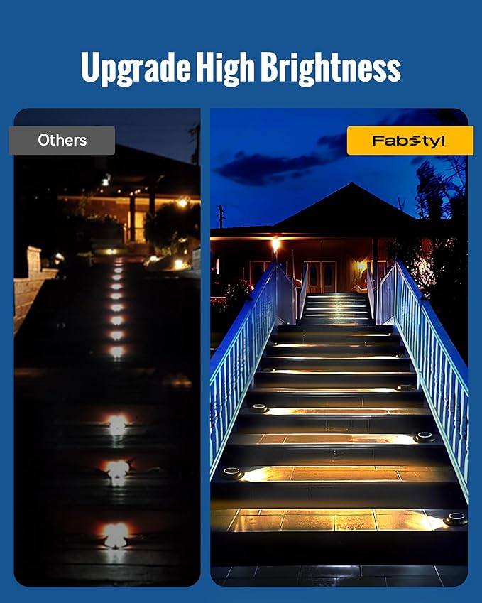 Solar Gutter Lights 12-Pack, Waterproof LED