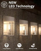 12-Pack Warm White Solar Gutter Lights, Outdoor LED