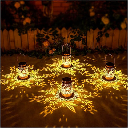 Hummingbird Solar Lanterns Outdoor Waterproof Hanging Solar Lights Hummingbird Gifts for Women Men Metal Decorative LED Lanterns for Garden Decor,Yard,Patio,Lawn,Pathway