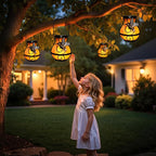 Solar Hummingbird Lanterns 2-Pack, Outdoor Hanging LED Decor