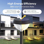 Warm White Solar Pathway Lights 8-Pack, Driveway LED