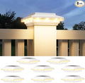 8-Pack Upgraded Solar Post Cap Lights for Deck, LED