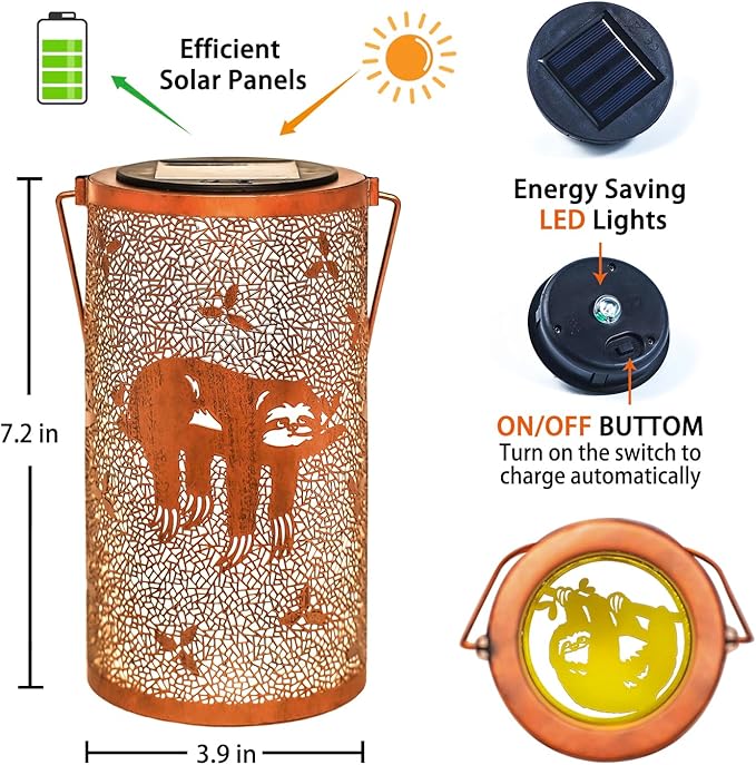 Backyard Solar Lanterns, Waterproof LED Garden Lights