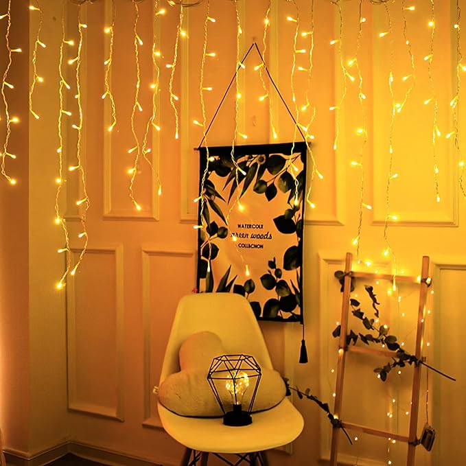 400 LED Christmas Twinkle Lights, 33ft Waterproof for Porch