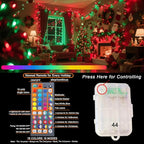 Christmas Yard String Lights 2-Pack, 6ft 200 LED Waterproof
