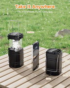 4-Pack Multi-Function Rechargeable Camping Lantern