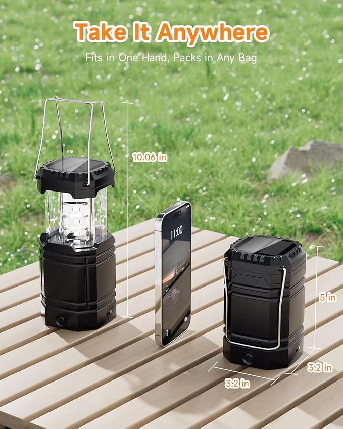 4-Pack Multi-Function Rechargeable Camping Lantern